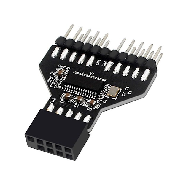 USB2.0 9-nastainen liitäntäjakaja tietokoneen emolevy 1-2 jatkokortti