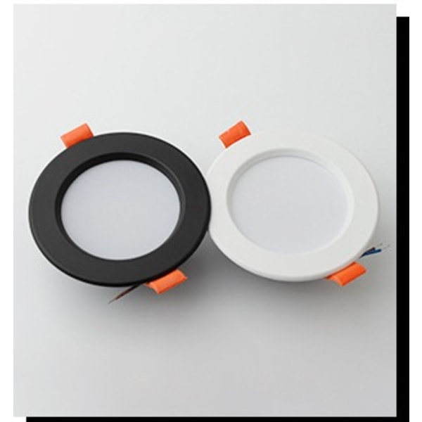 Nedfældet LED-panel, LED N / a sort strøm 4 tommer / 12W (varmt