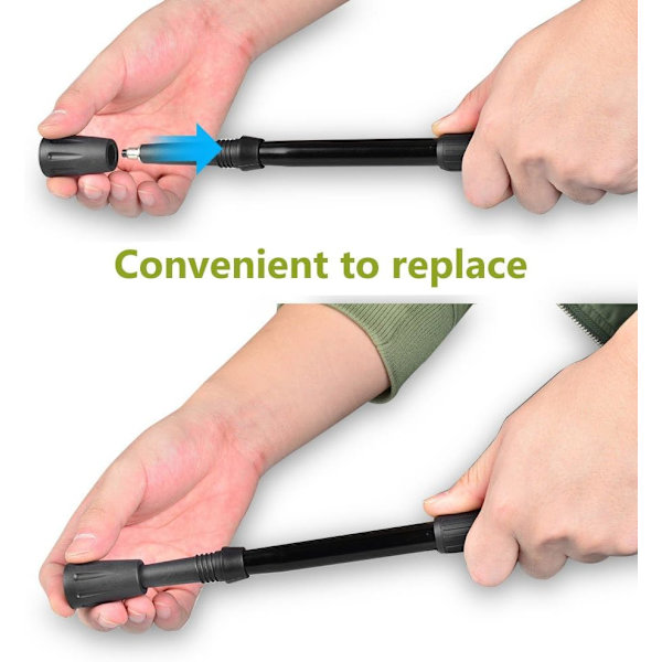 6 stk. Gummibeskyttelsestopper for Nordic Walking-staver Trekking