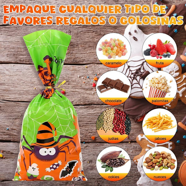 100 kpl Halloween-makeispussit, 160 kpl makeispussit, karkkipussi, lahjapussi, 