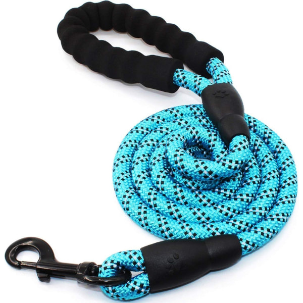 Nylon Dog Leash with Padded Handle and Reflective Light, Strong