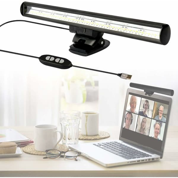 LED Laptop-lys, Videokonferanse-lys for bærbare datamaskiner, Skrivebordslampe,