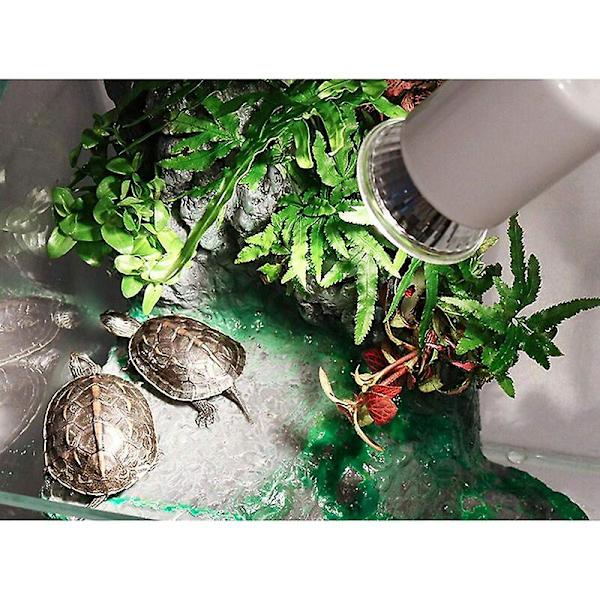 Skildpadde Varmelampe - Dagslys Pære, UVA/UVB Fuld Spektrum Varmelamper til Terrarier, Krybdyr, Dyr, Skildpadder, 50W longziming