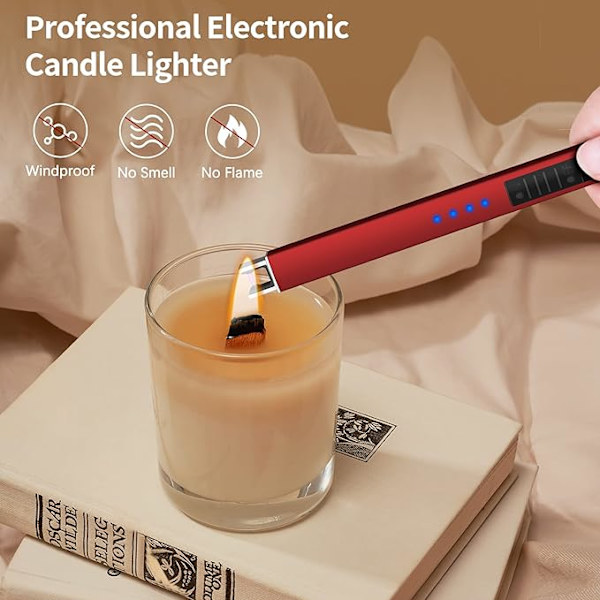 Elektrisk Ljus, USB-C Laddningsbar Bågljusare med LED
