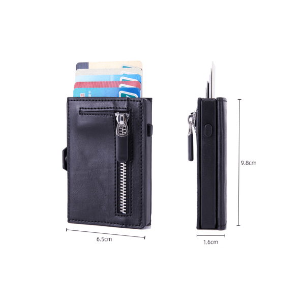 （Musta Nahka）Stealth Wallet - Minimalistinen Lompakko