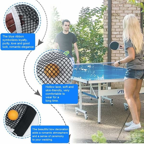 2 stk. Justerbart Badminton Net i Polyester