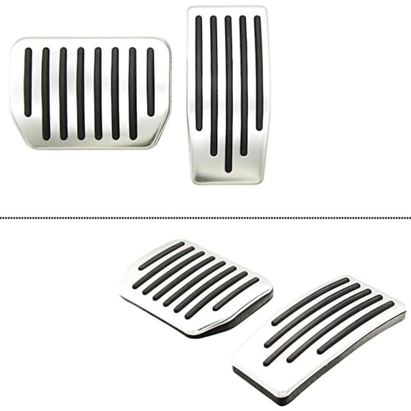 Sklisikre fotpedaler, sklisikre akselerator og brems i aluminium