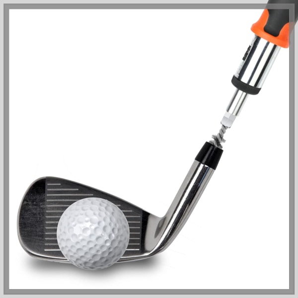 2-piece golf club head hose brush, stainless steel hole brush,