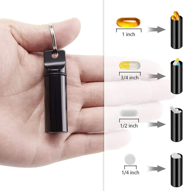 2 kpl (musta + hopea) pieni taskupillitaltta avaimenperä mini