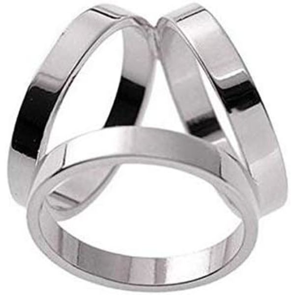 2 st (Guld+Silver) Dam & Flickor Mode Sjal Clip Ring Spänne