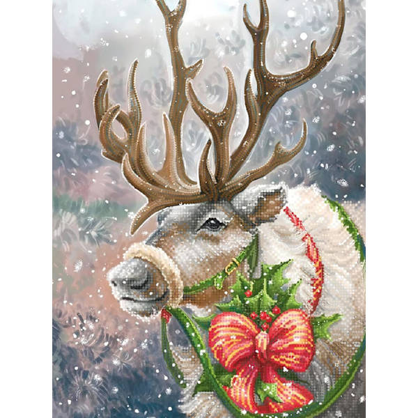 DIY 5D Juldiamantmålning Julälg Komplett