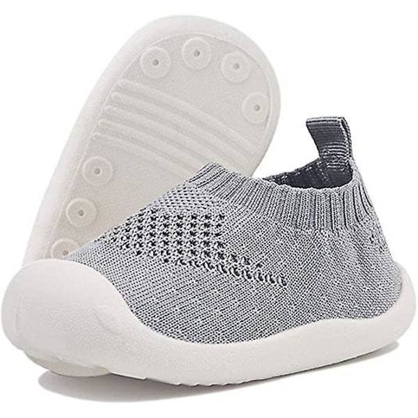 Baby First-Walking Shoes 1-4 år Barn Skor Tränare Småbarn Spädbarn Pojkar Flickor Mjuk Sula Non Slip Canvas Andas Slip-on Sneakers
