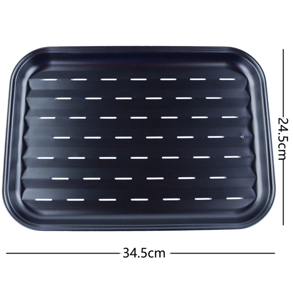 34,5x24,5 cm, Aluminisert Rustfritt Stål Husholdnings Non-Stick