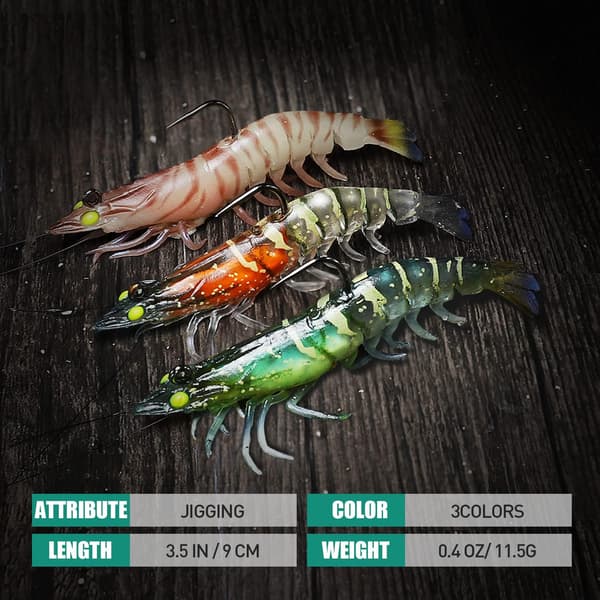 Bløde agn til karpe, gedde, ørred, bas og crankbait monteret på