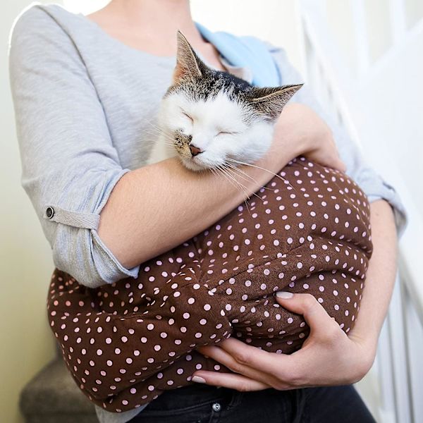 Hund & Katt Slingskydd Bärsele Frihands Vändbar Djurväska Mjuk Fick