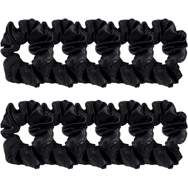 10 stk Satin Scratch Elastiske Hårstrikk for Barn