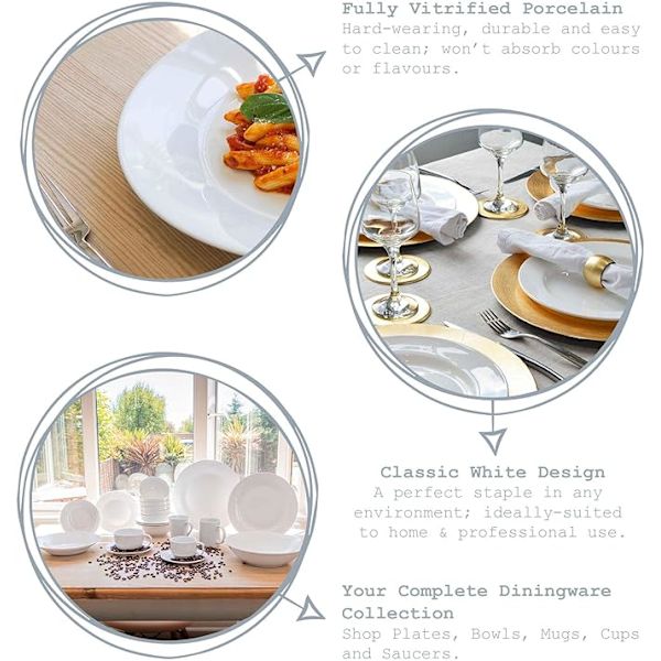 Argon Tableware Äggkoppssats - Porslinskoppar för Mjuka och Hårda Ägg