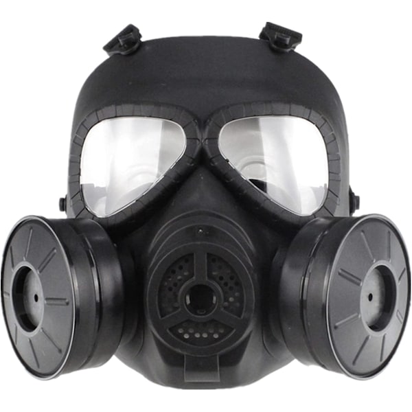 Paintballmaske, Dummy Gas Style Taktisk Maske med Dobbelt Turboventilator til Cosplay, Halloween, Wargame, Maskerade