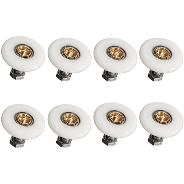 8x Dusjrull 19mm Erstatnings Dusjrull for Bat