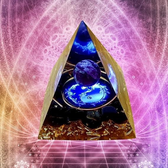 1 stk (6 cm) Krystal Pyramide Krystal Chakra Meditation Amethyst