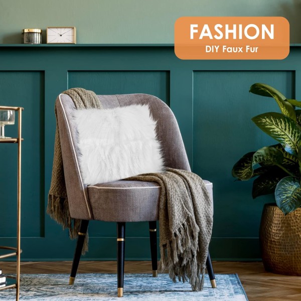 Faux Fur Stof Klipning, Kvadratisk Plys Pre-Cut Strimler Syning DIY