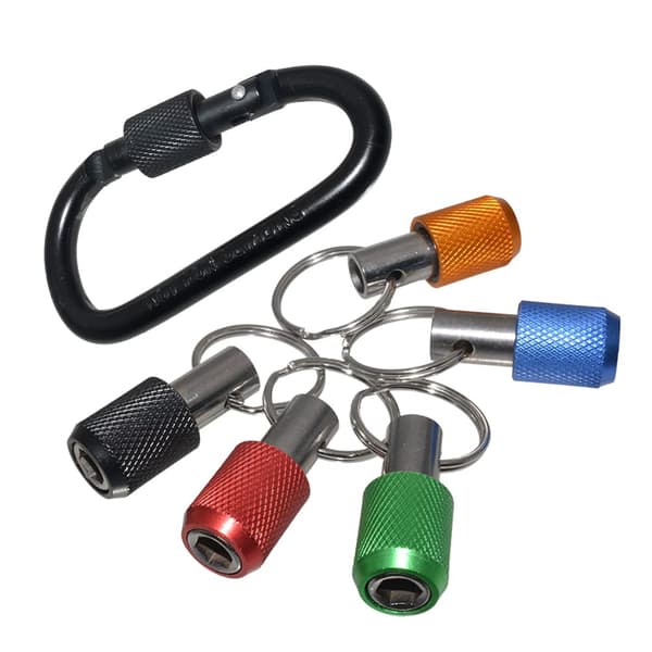 5 stk 1/4\" Hex Skaft Skrutrekkerbittholder Aluminium Legering