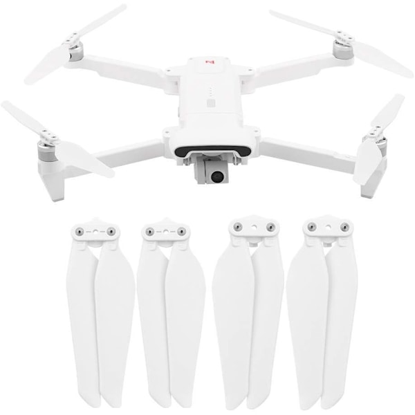 (Vit) 4 st Kompatibla Drönarpropellrar Snabbkoppling Vikbara Propellrar för Xiaomi FIMI X8 SE RC Quadcopter Reservdelar