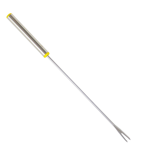 6 stk 24 cm fargekodede rustfrie stål grytegafler, ostegafler,