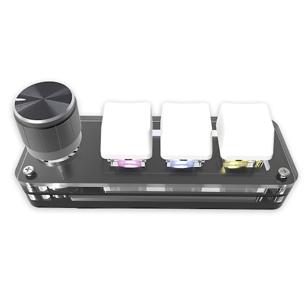 Multifunksjonell 3-tasters mini-snarvei programmerbar makro PC-tastatur