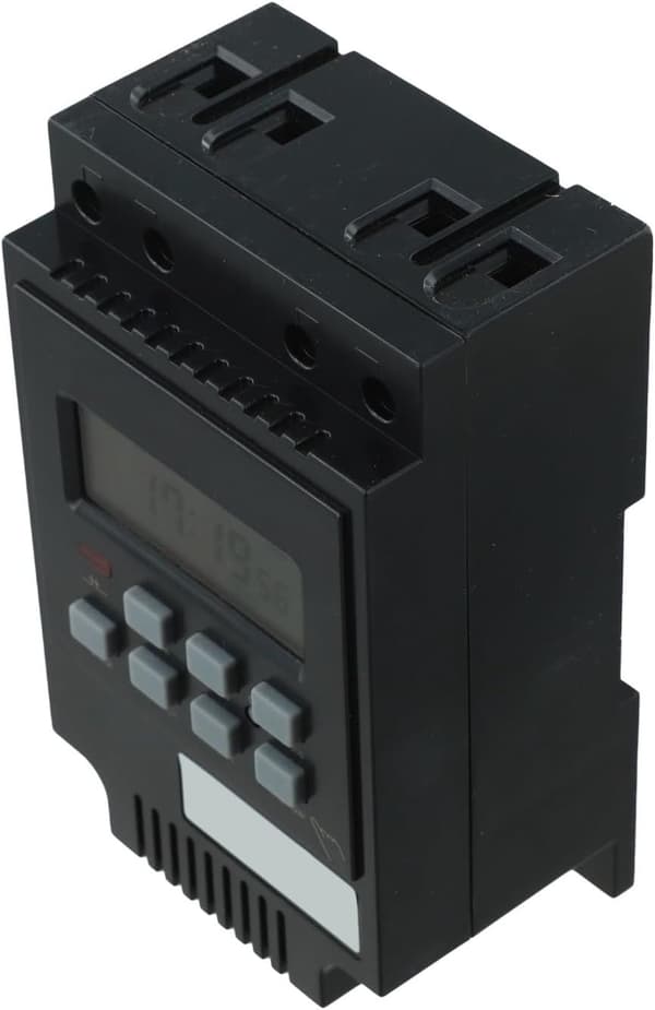 30A digital tidsbryter - 7-dagers kontroll - 110V-120V. Beholder innstillinger i 60 dager ved strømbrudd.