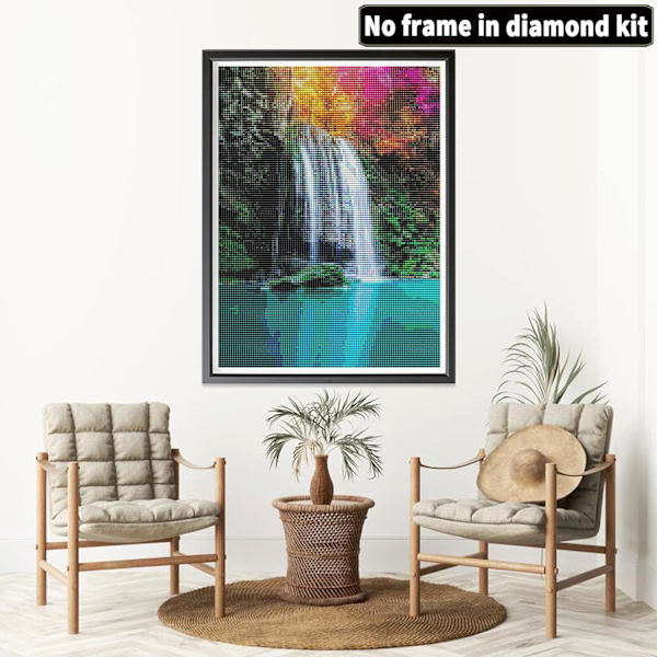 DIY 5D Timanttimaalaus Täydellinen Sarja Jokimaisema, Timantti