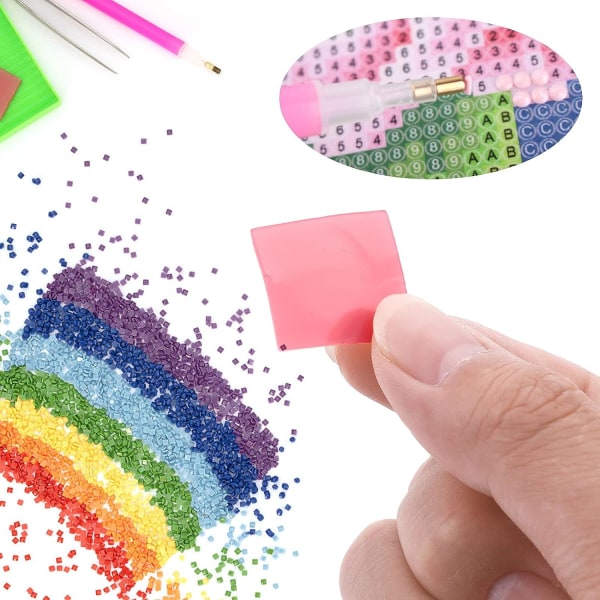 Timanttimaalausliimamassa, 32 kpl DIY Timanttimaalausvahaa