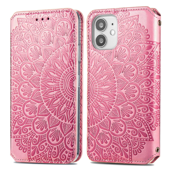 Präglat iPhone 12 Mini Case - Rosa