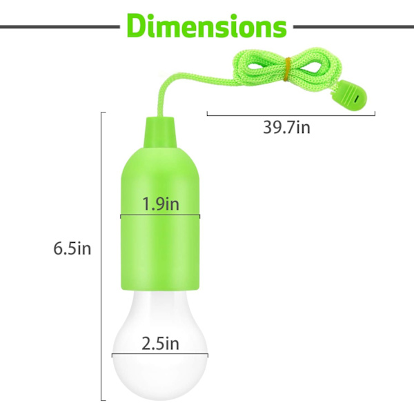 LED-vetoketjuvalo, kannettava 5-osainen lamppu, LED-paristokirjallinen