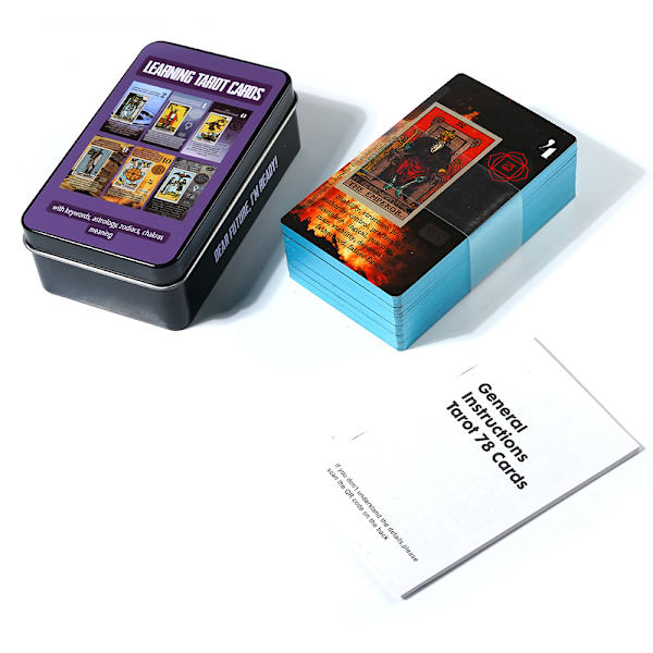 1 Den mest populære tarot-forgyldningsproces, høj kvalitet jernboks