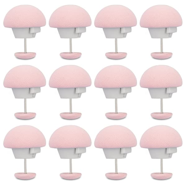 Sæt med 12 lyserøde dyneclips