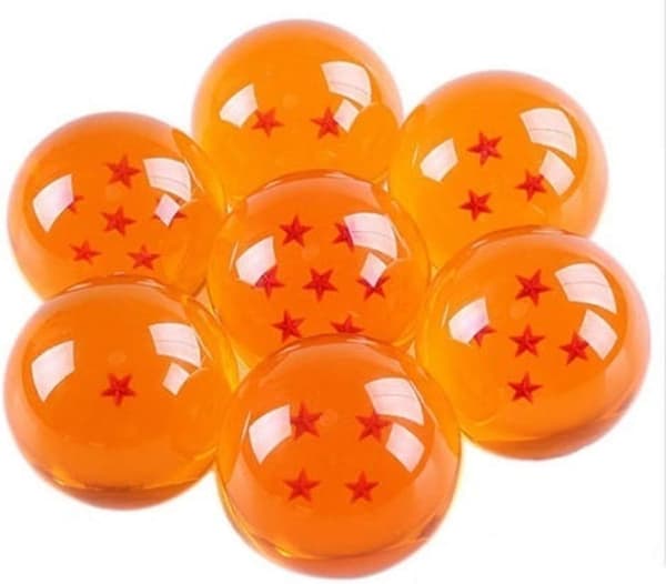 Samleobjekt Medium Krystal Glas Stjerner Kugler Dragon Ball 35MM i Diameter