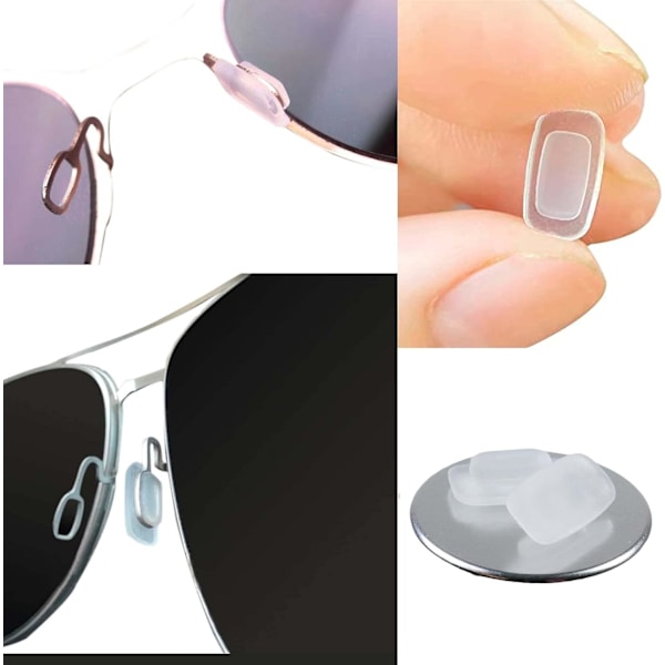 Glastillbehör solglasögon silikon Extra mjuka snap-on ögonbryn