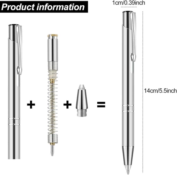 4 stk. Lysende Spids Kuglepen med LED Lys Pen med