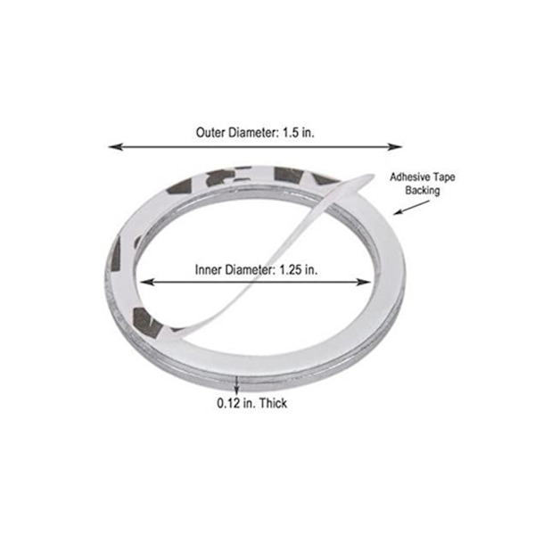 2 stk. Push Start-knapper Bling Ringe Auto Bil Motor Start Stop
