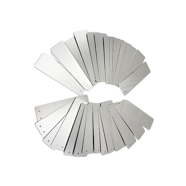 100 Aluminium Trädgårdsetiketter - Rektangel, Utomhusskyltar, Metallskyltar, Trädgårdsväxtetiketter, Aluminium Trädgårds S