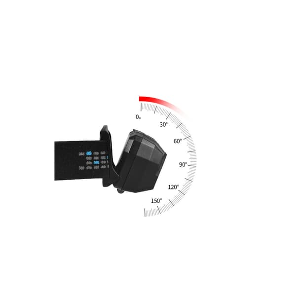 LED-sensorhodelykter for fiske med rødt lys, nye USB-ladbare