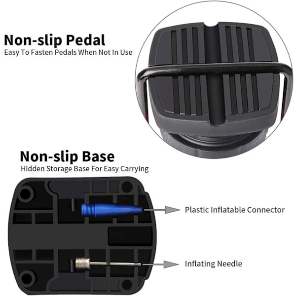 Mini Kannettava Pyörän Pumppu Pyörän Lattiapumppu Manuaalinen Pyörän Pumppu