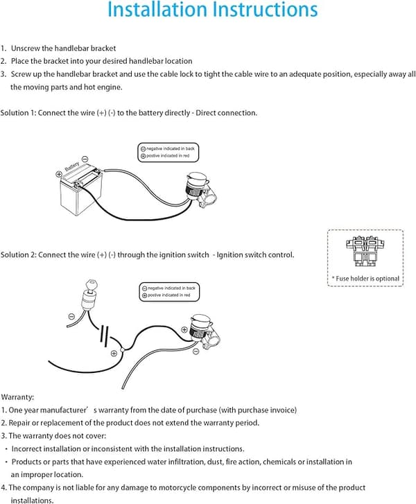 USB-oplader med magnetisk switch til motorcykel 4 amp - forhindrer