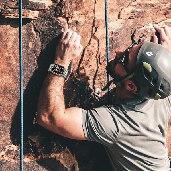 Sportsbånd til Apple Watch 49 mm/ 45 mm/ 44 mm/ 42 mm, Bånd til Mænd og Kvinder, Silikonbånd