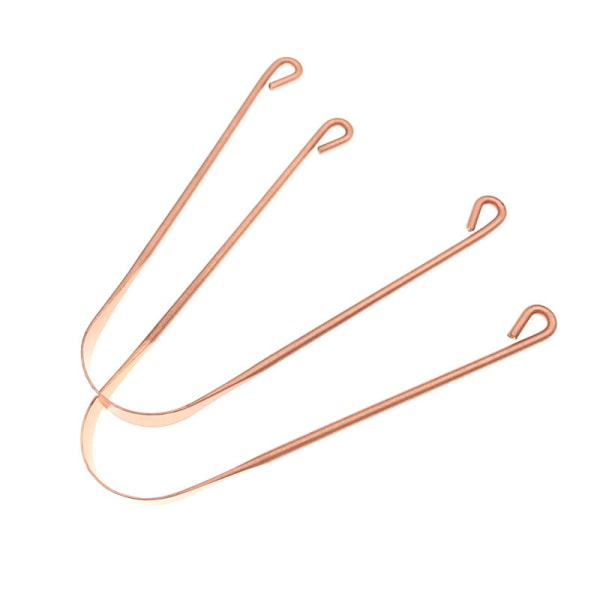 2 pieces 11.8*9cm Pure copper tongue scrapers Stainless steel