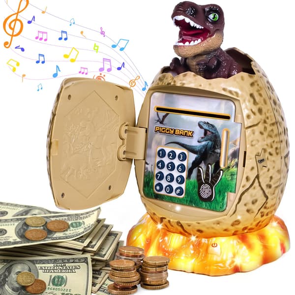 Elektronisk sparebøsse for barn - dinosaur