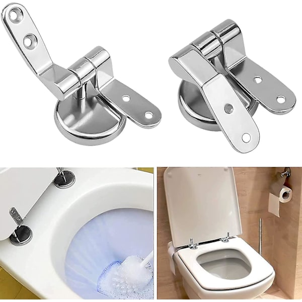 WC-istuimen saranoiden korvaavat kiinnikkeet, sinkkiseos, WC-istuin
