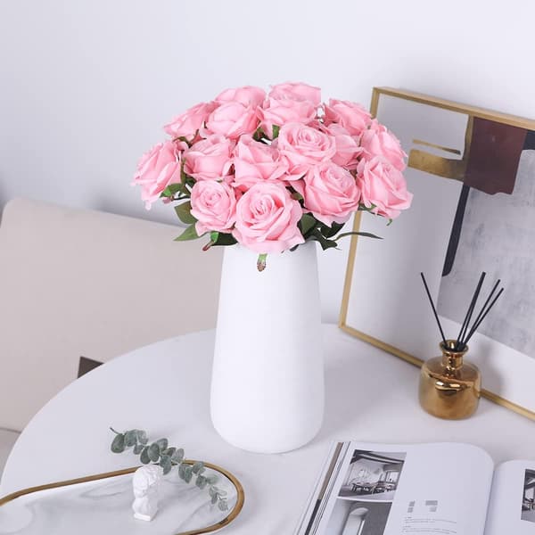 Kunstig Rose Silkeblomster Bukett Hjem Kontor Bryllup