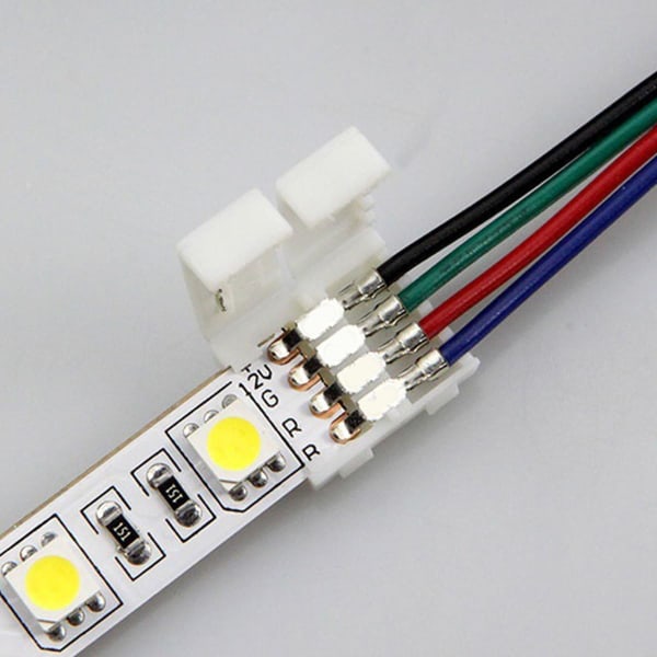 20 stk LED Strip Connector, 10mm Enkelt Vandafvisende og